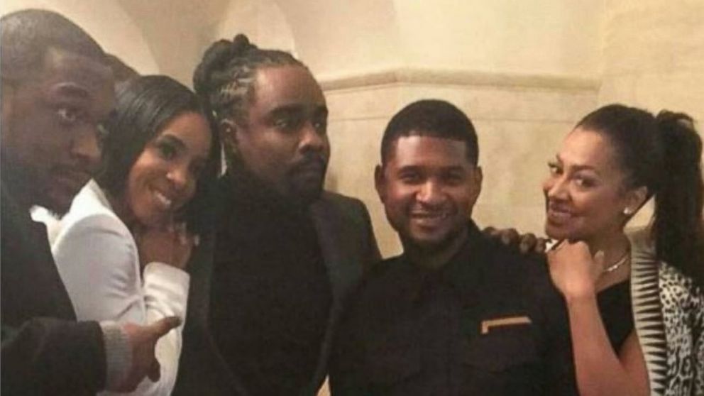 PHOTO: Jay Pharoah (far left) posted this photo on Instagram of himself with (left to right) Kelly Rowland, rapper Wale, Usher and La La Anthony at the White House on Jan. 6, 2017.