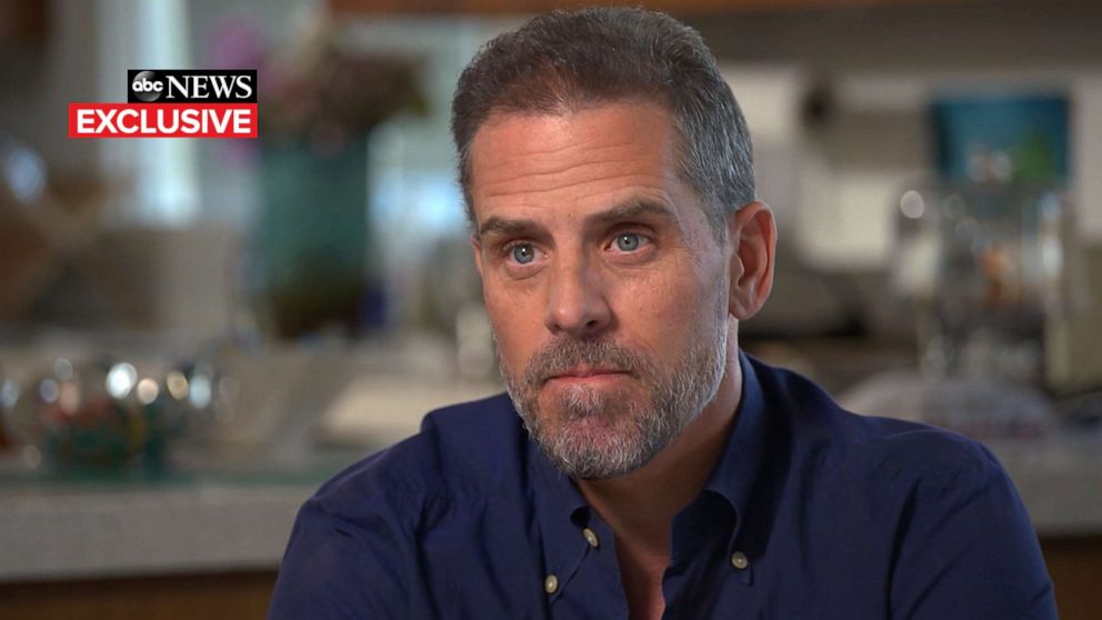 PHOTO: Hunter Biden speaks with ABC's Amy Robach in October 2019.