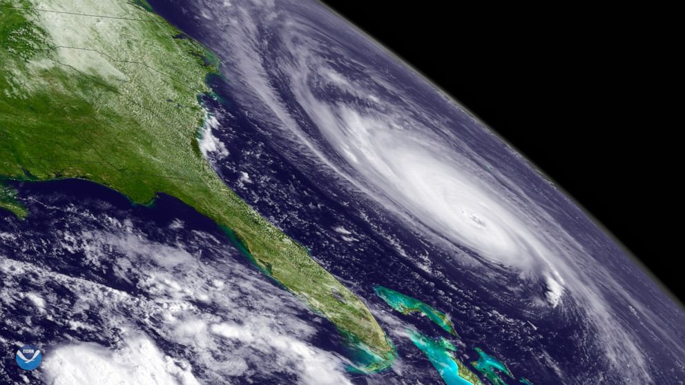 PHOTO: Hurricane Florence off the coast of Florida as seen from a satellite, Sept. 12, 2018.