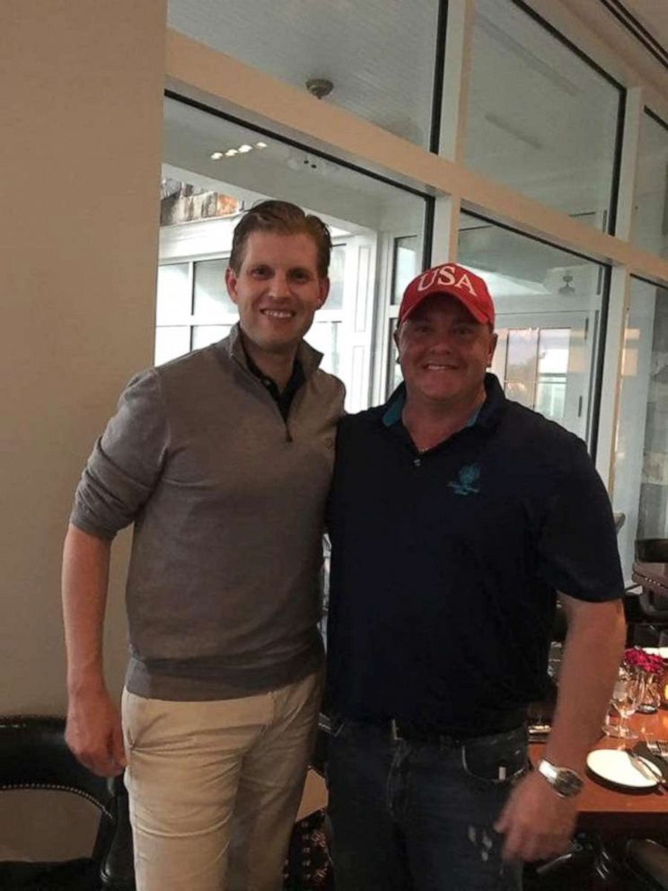 PHOTO:Eric Trump and Connecticut Congressional Candidate Robert Hyde in a picture posted to Hyde's Twitter account on Jan 6, 2020.
