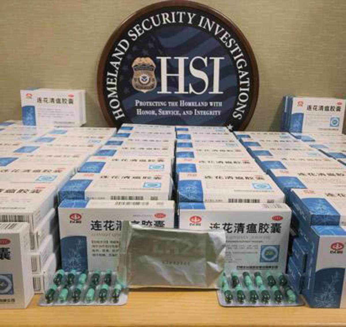 PHOTO: In a press release from June 3, 2020, Immigration and Customs Enforcement (ICE) Homeland Security Investigations (HSI) Baltimore special agents and Maryland law enforcement partners have seized over 14,000 unapproved COVID-19.