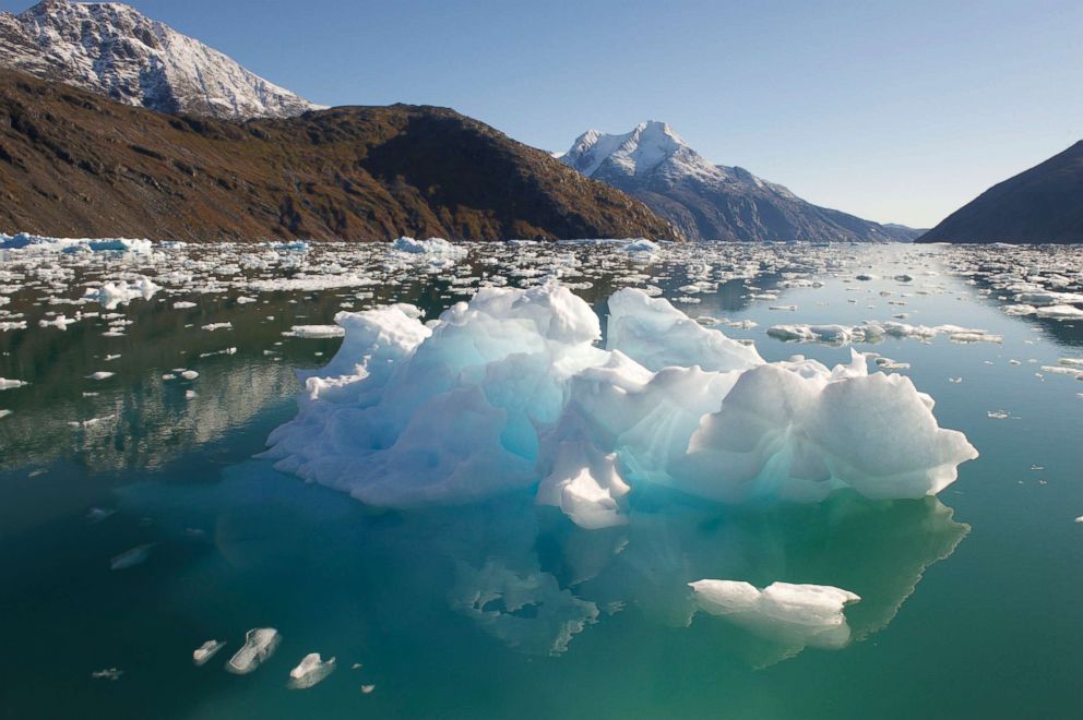 PHOTO: 
Small iceberg in ice fjord in Southern Greenland on Sept. 4, 2012.
 66 chars
