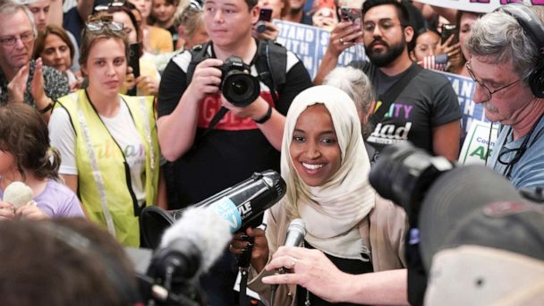 Ilhan Omar gets standing ovation at town hall after Trump attacks - ABC ...