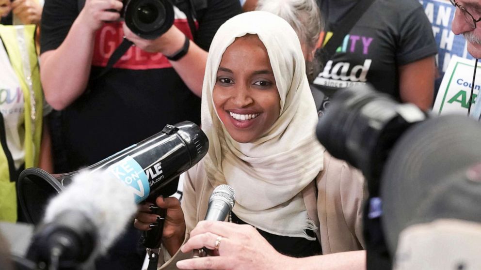 Ilhan Omar gets standing ovation at town hall after Trump attacks - ABC News
