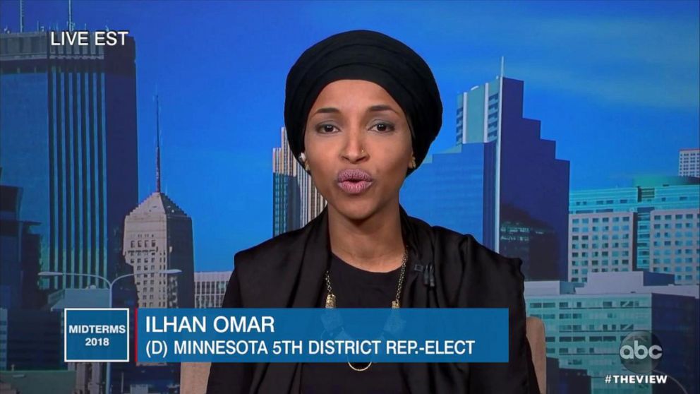 PHOTO: Ilhan Omar discusses her recent election win on "The View," Nov. 7, 2018.