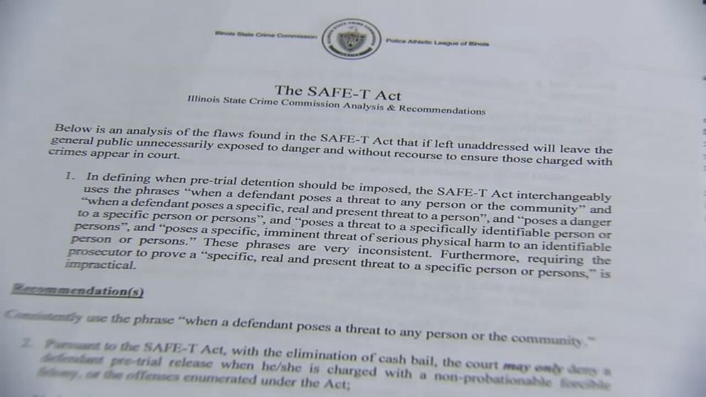 PHOTO: The Illinois SAFE-T Act will eliminate cash bail on Jan. 1, 2023.