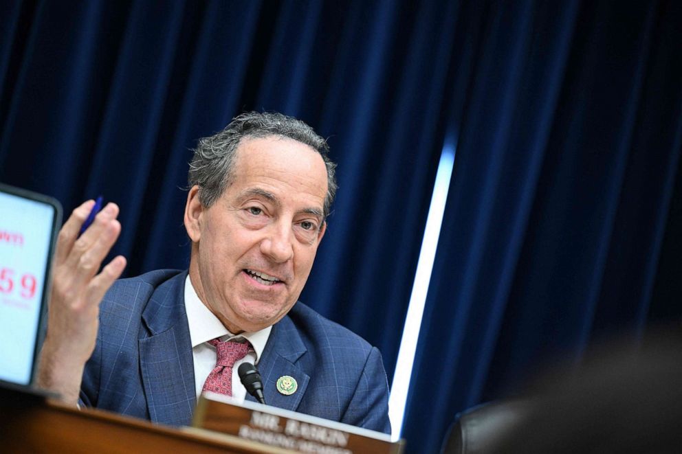 PHOTO: Rep. Jamie Raskin speaks during a House Committee on Oversight and Accountability hearing on Capitol Hill, Sept. 28, 2023.