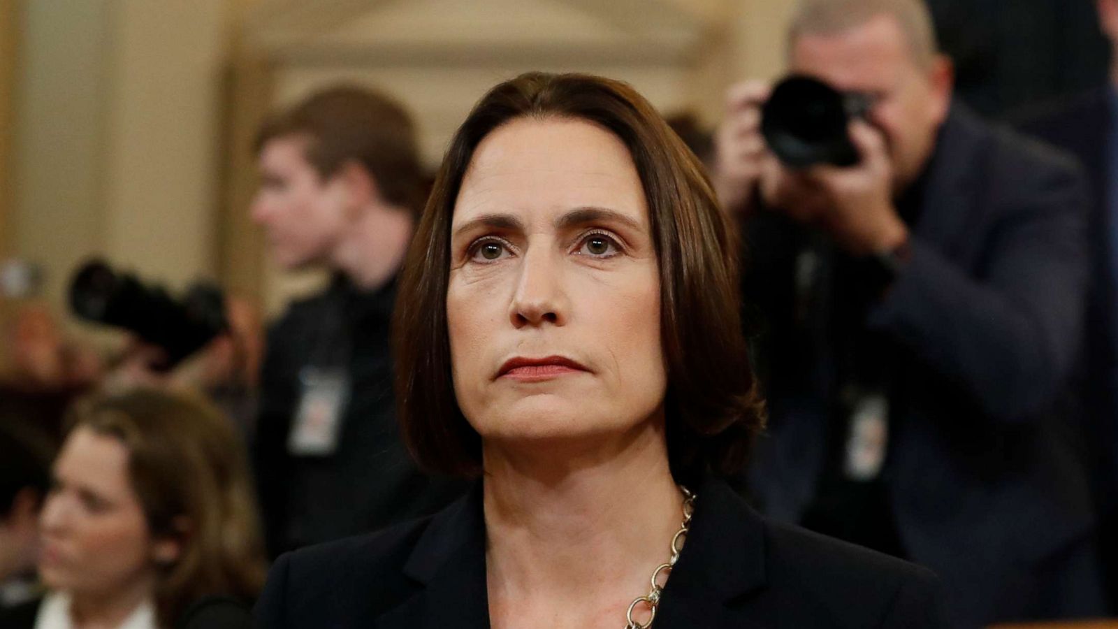 PHOTO: Former White House national security aide Fiona Hill arrives to testify before the House Intelligence Committee on Capitol Hill in Washington, Nov. 21, 2019.