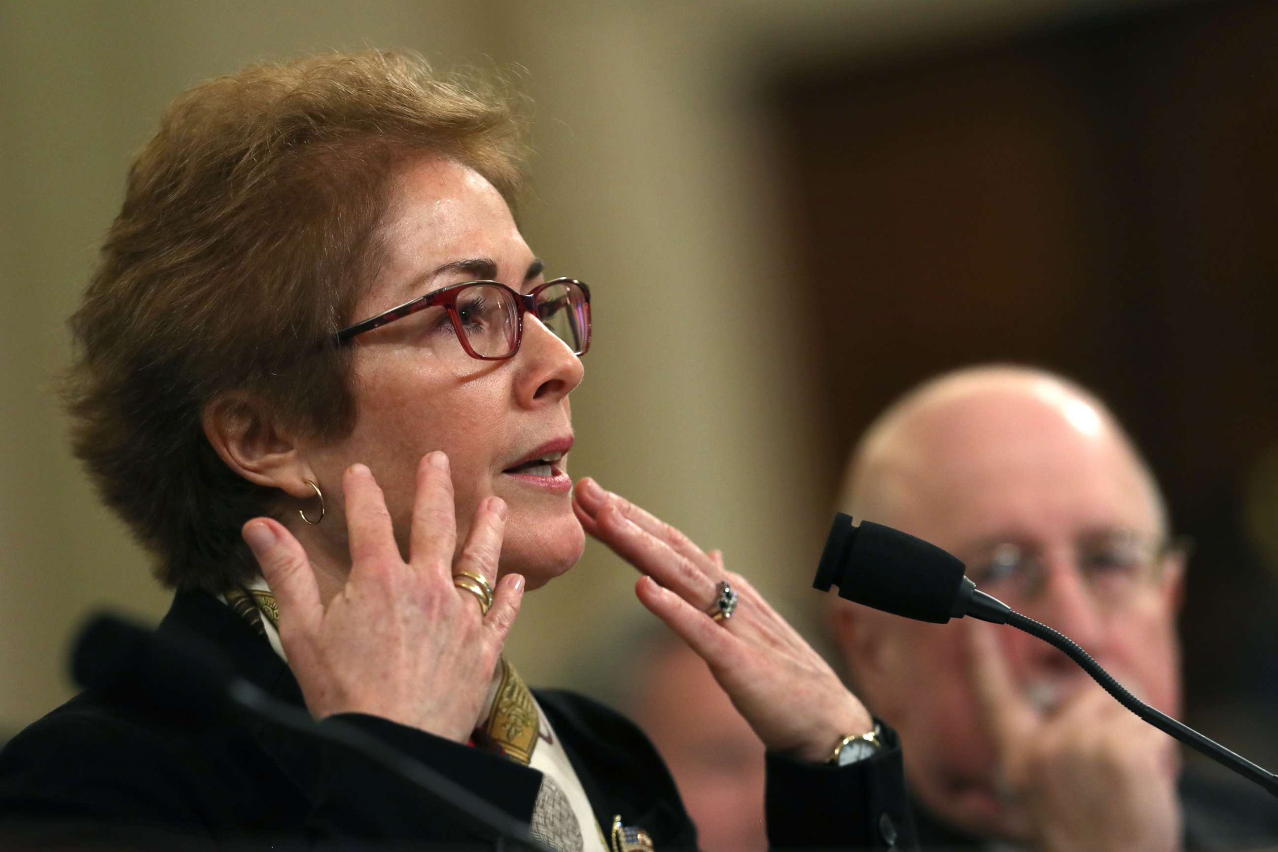 PHOTO: Former U.S. Ambassador to Ukraine Marie Yovanovitch testifies before the House Intelligence Committee on Capitol Hill, Nov. 15, 2019, in Washington.