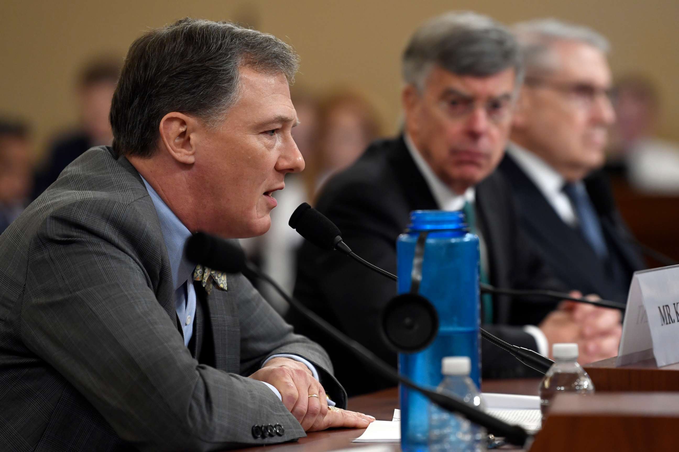 PHOTO: Career Foreign Service officer George Kent testifies before the House Intelligence Committee on Capitol Hill in Washington, Nov. 13, 2019.