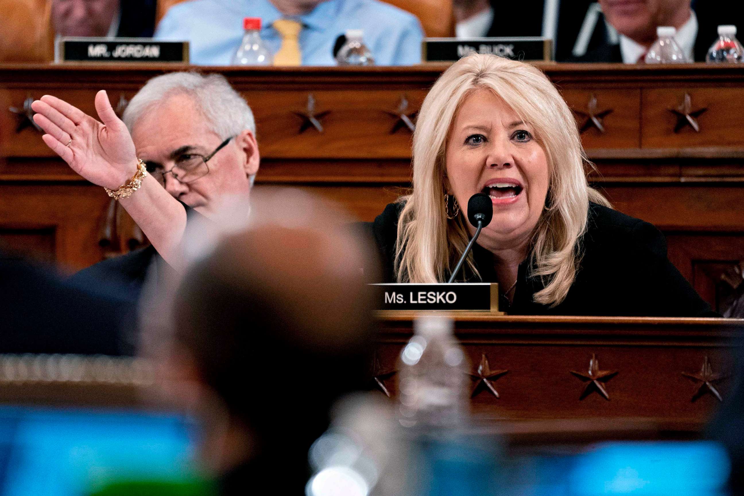 PHOTO: Republican Representative Debbie Lesko speaks during the House Judiciary Committee's markup of House Resolution 755, Articles of Impeachment Against President Donald Trump, on Capitol Hill in Washington, D.C., Dec. 12, 2019. 