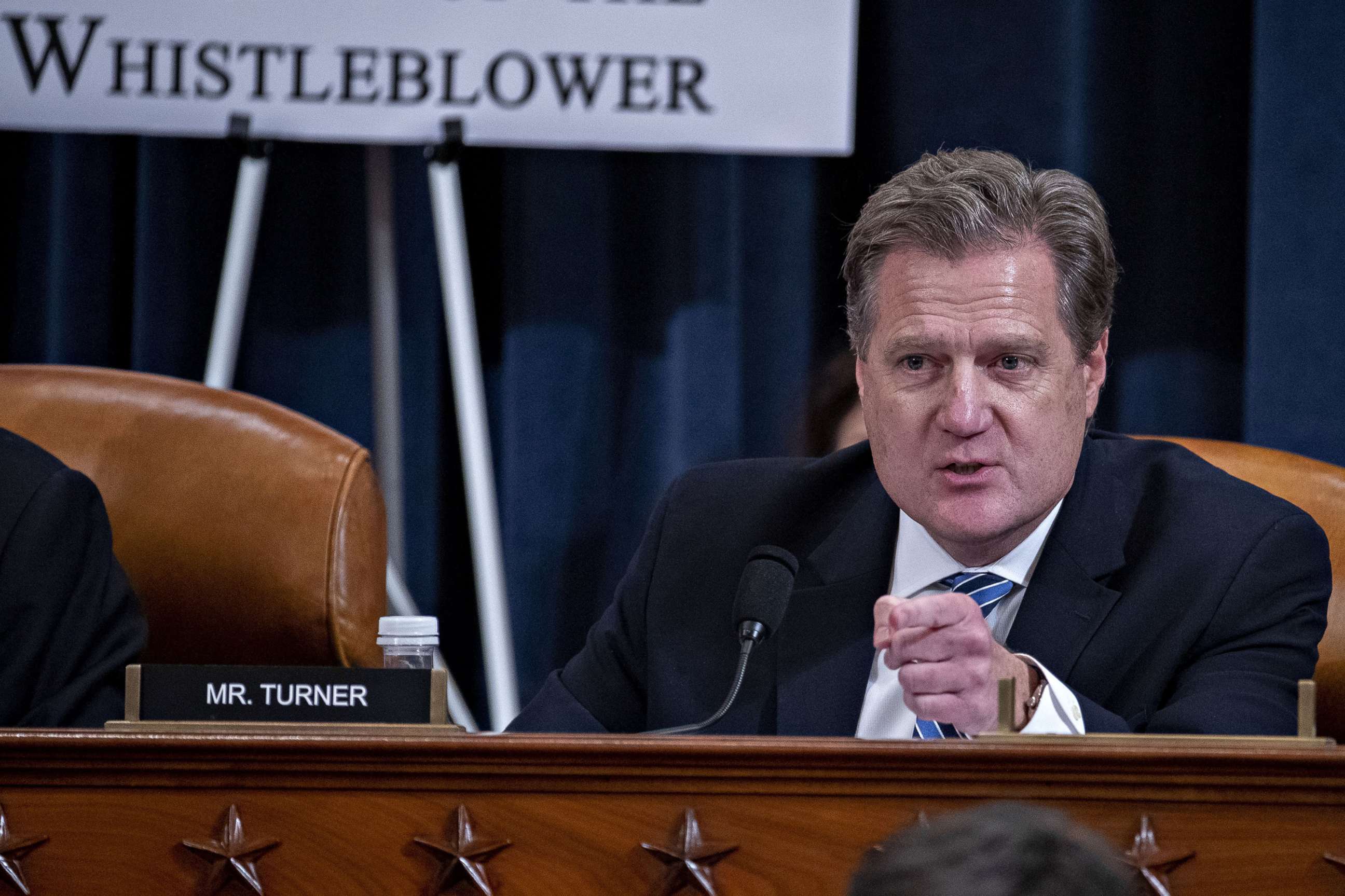 PHOTO: Rep. Michael Turner questions witnesses during a House Intelligence Committee impeachment inquiry hearing on Capitol Hill, Nov. 21, 2019, in Washington, DC.