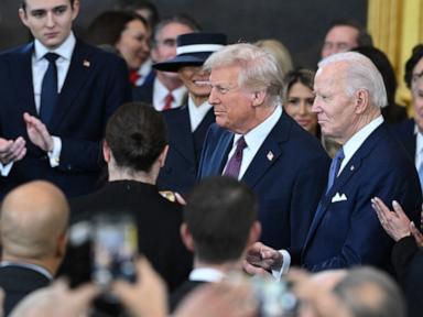 Trump inauguration live updates: Trump enters Capitol Rotunda ahead of taking oath