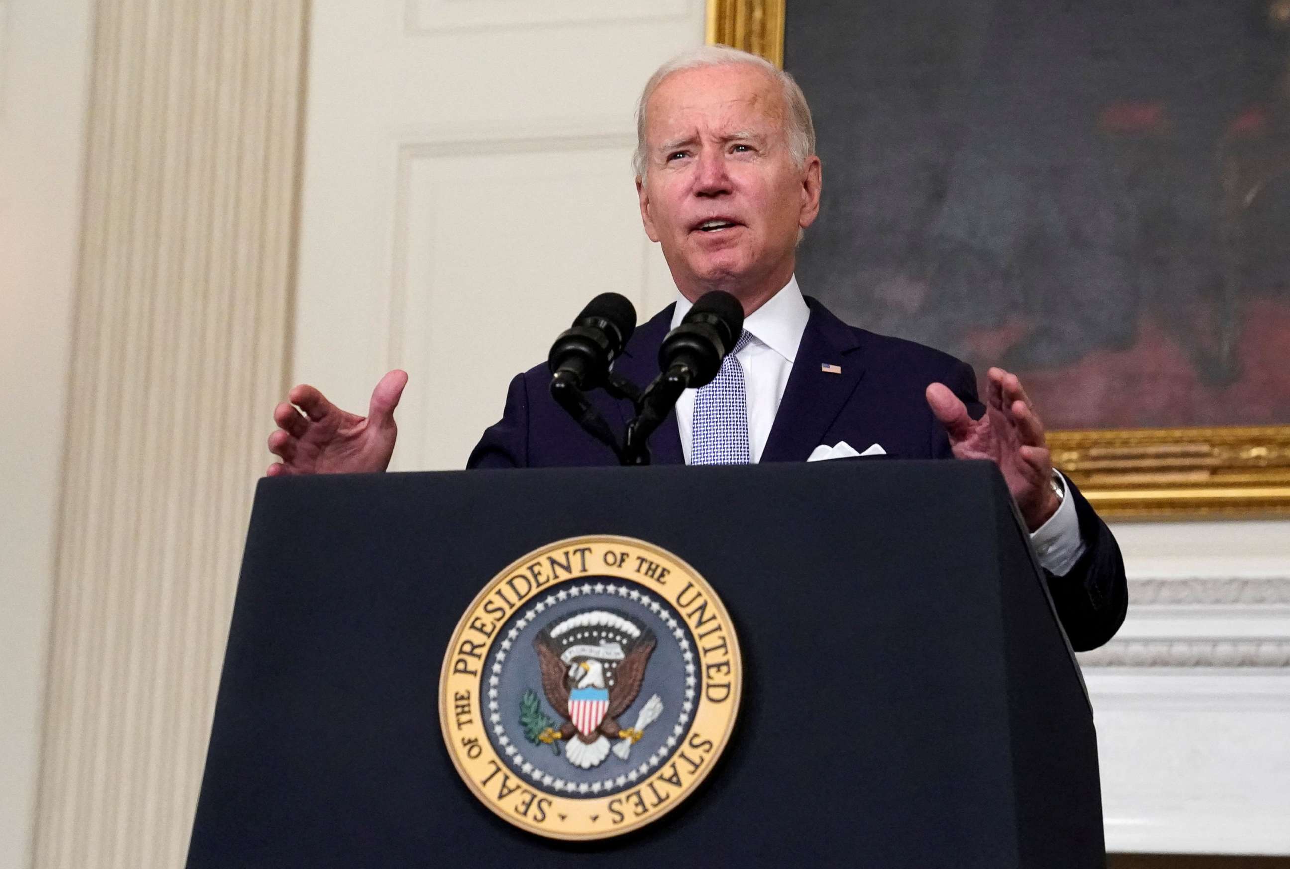 PHOTO: President Joe Biden delivers remarks on the Inflation Reduction Act of 2022 at the White House in Washington, July 28, 2022. 