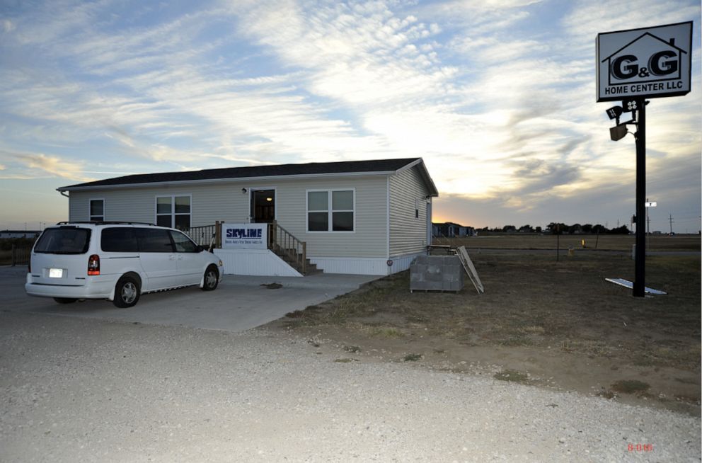 PHOTO: The trailer at G&G Mobile Home Center where Patrick Stein, Curtis Allen, Gavin Wright and Dan Day often met in 2016 is pictured in a Justice Department image dated October 2016.