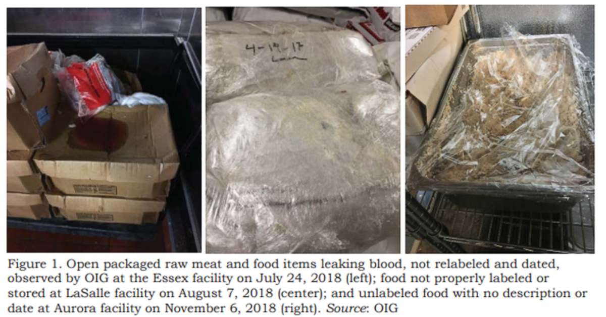 PHOTO: Photos are shown from a report released June, 6, 2019, shows U.S. Immigration and Customs Enforcement failed to meet government standards for housing detainees at multiple facilities last year. 
