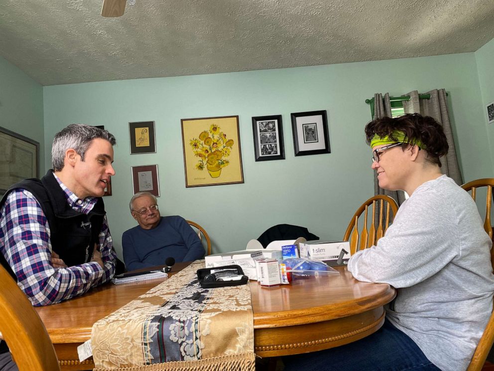 PHOTO: Amanda Bowen, 42, of Goffstown, N.H., tells ABC News the financial burden of being a type-1 diabetic makes her feel "trapped." Her father, Ray Clement, of Manchester, N.H., hopes lawmakers will enact a solution.
