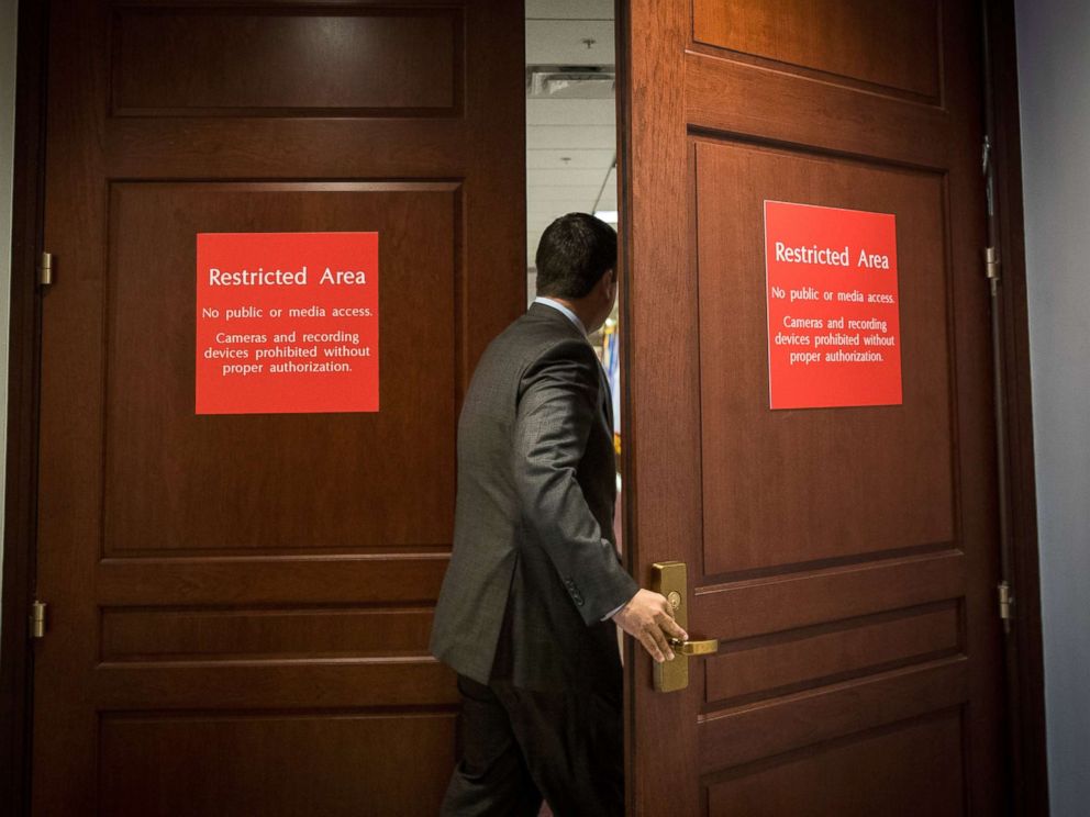 PHOTO: House Intelligence Committee Chairman Devin Nunes, who previously had recused himself from the panels Russia investigation, for Jared Kushners interview with the House Permanent Select Committee on Intelligence on Capitol Hill, July 25, 2017.