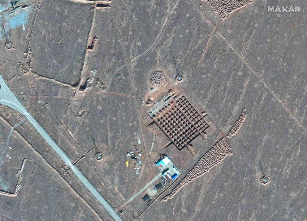 PHOTO: This Dec. 11, 2020, satellite photo by Maxar Technologies shows construction at Iran's Fordo nuclear facility.