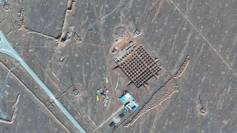 PHOTO: This Dec. 11, 2020, satellite photo by Maxar Technologies shows construction at Iran's Fordo nuclear facility.