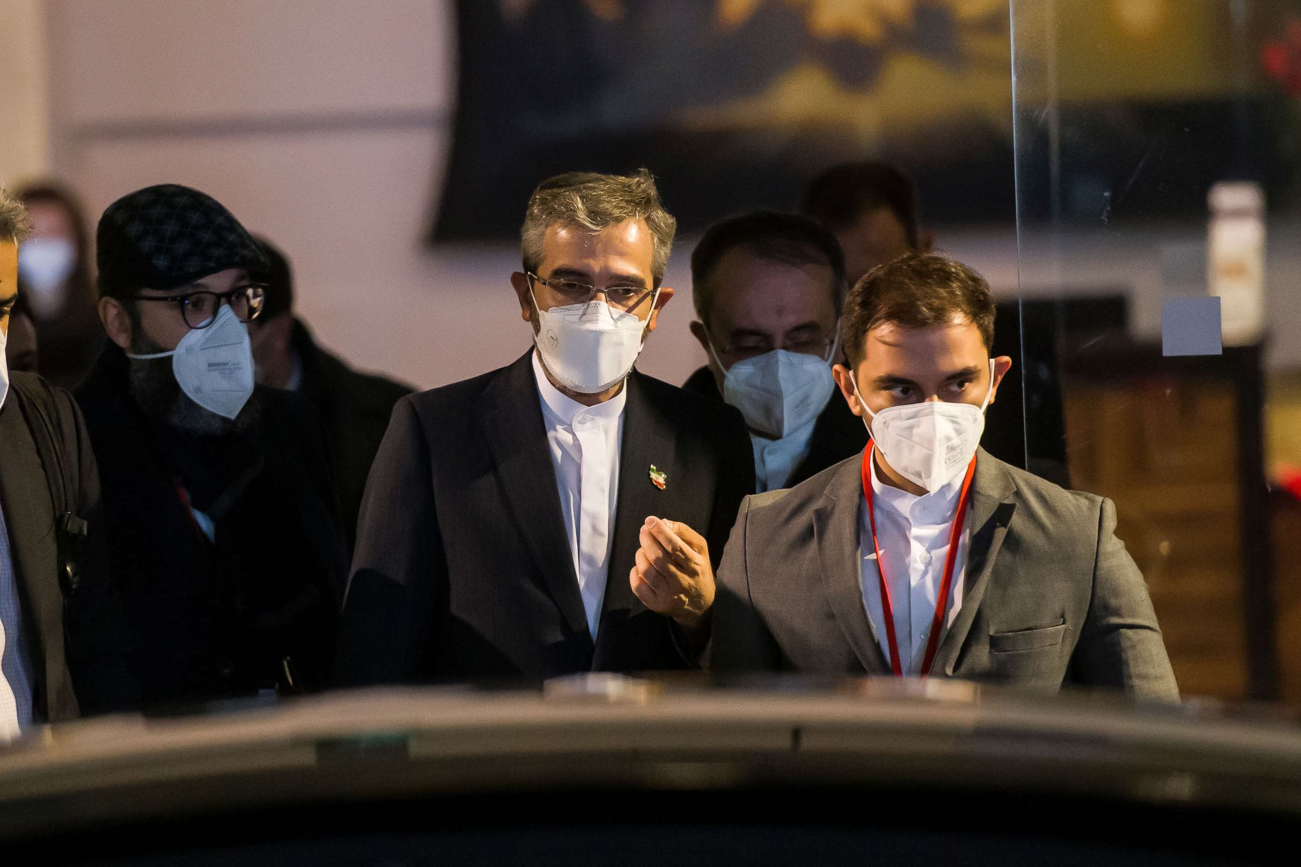 PHOTO: Iran's Chief Negotiator for the Nuclear Agreement, Ali Bagheri Kani, leaves the Joint Commission Iran talks meeting in Vienna, Nov. 29, 2021.