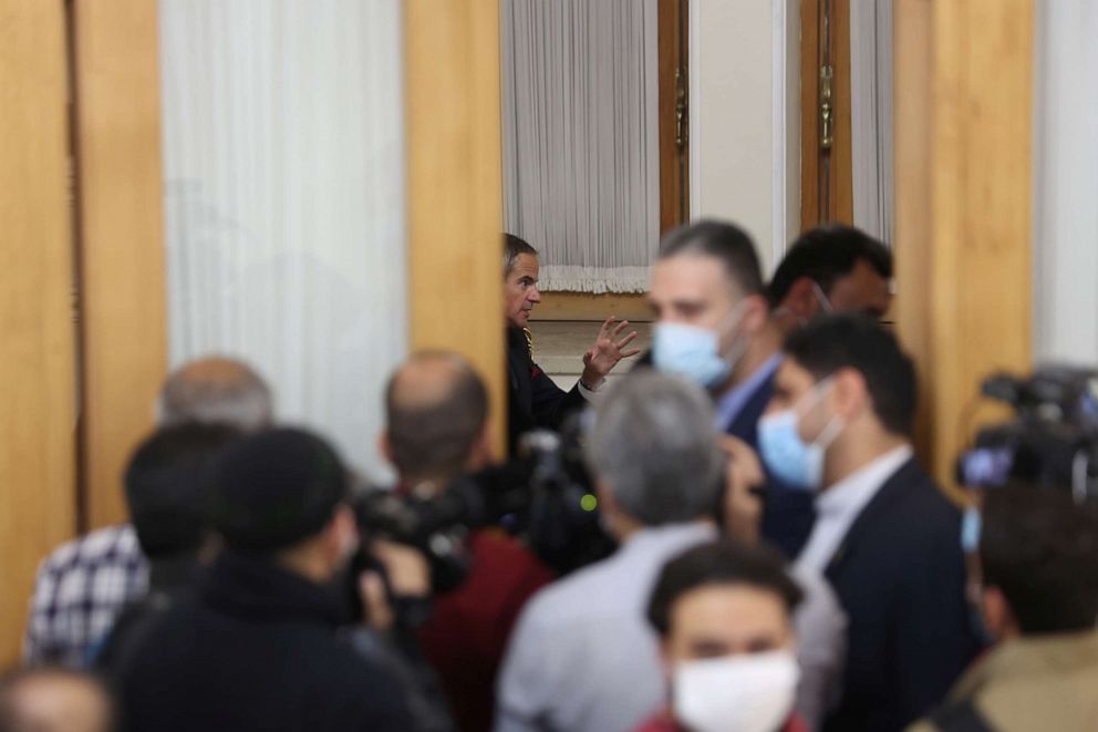 PHOTO: International Atomic Energy Agency Director General Rafael Grossi is seen during a meeting with Iran's Foreign Minister Hossein Amir-Abdollahian in Tehran, Iran, Nov. 23, 2021.