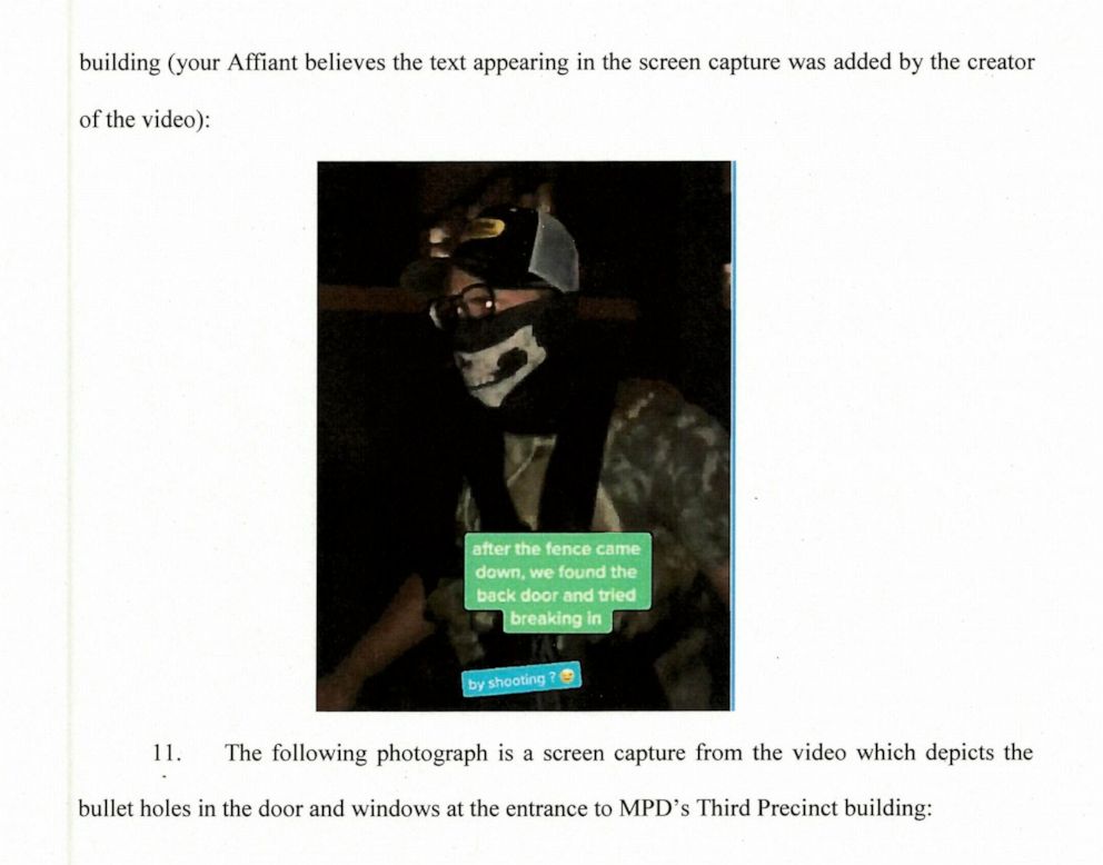 PHOTO: Accused "Boogaloo Bois" member Ivan Hunter, 26, is pictured in a social media photo included in a federal criminal complaint charging him with participating in a riot in Minneapolis in May 2020.