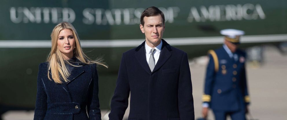 Photo White House Senior Advisors Ivanka Trump And Jared Kushner Walk To Air Force Photo White House Senior Advisors Ivanka Trump And Jared Kushner Walk To Air Force
