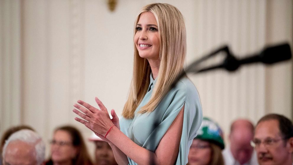 PHOTO: Ivanka Trump applauds during a signing ceremony where President Donald Trump signed an Executive Order that establishes a National Council for the American Worker in the East Room of the White House, in Washington, D.C., July 19, 2018.