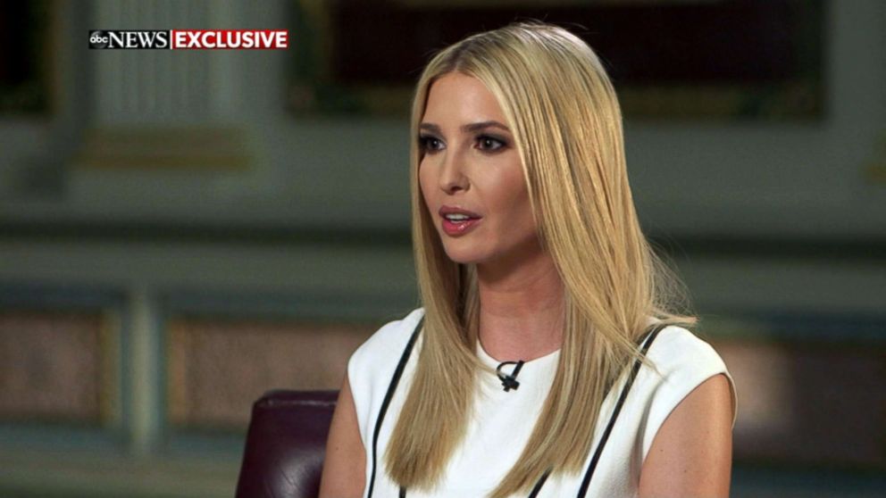 PHOTO: Ivanka Trump speaks with ABC News' Abby Huntsman in an exclusive interview, Feb. 7, 2019.
