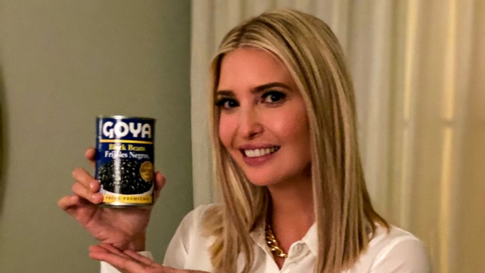 PHOTO: Ivanka Trump holds a can of Goya beans in an image she posted to her Twitter account.