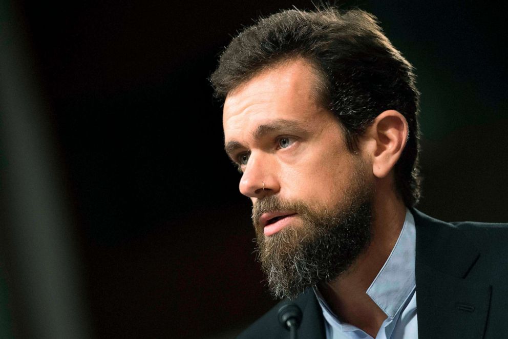 PHOTO: CEO of Twitter Jack Dorsey testifies before the Senate Intelligence Committee on Capitol Hill in Washington, DC., Sept. 5, 2018.