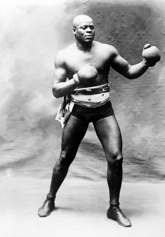 PHOTO: The boxer Jack Johnson in 1913. 