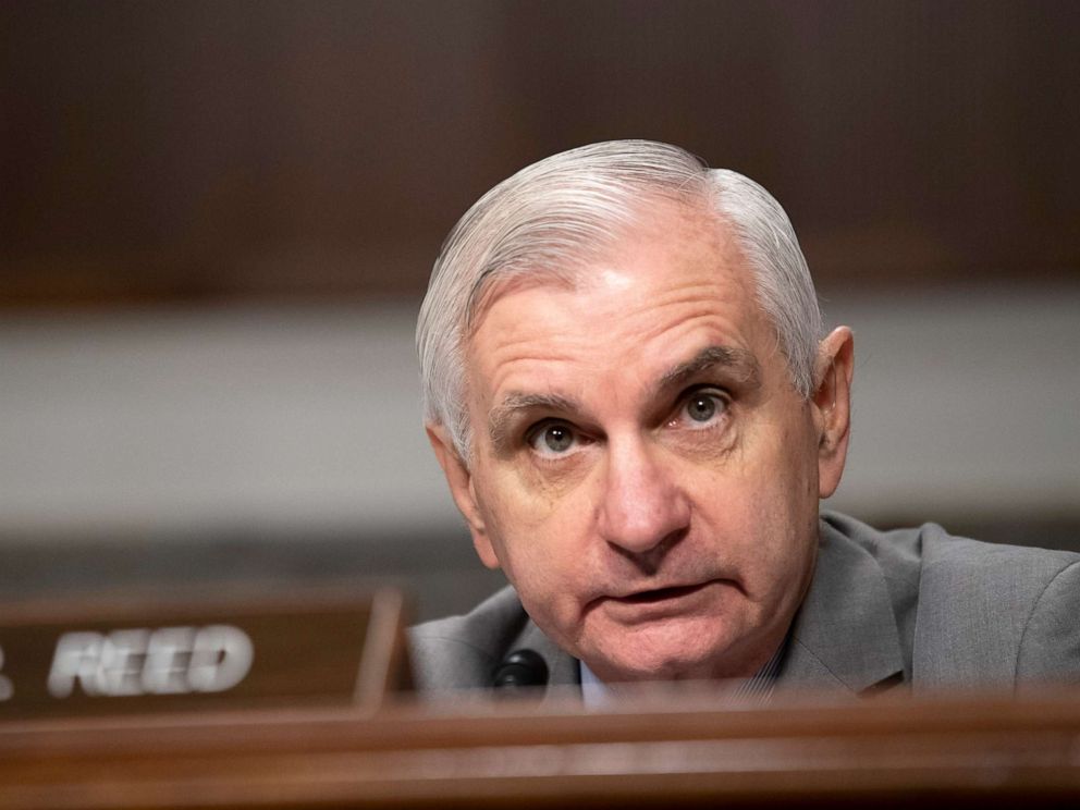 PHOTO: Senate Armed Services Committee Ranking Member Sen. Jack Reed speaks during a hearing, Dec. 3, 2019, in Washington.