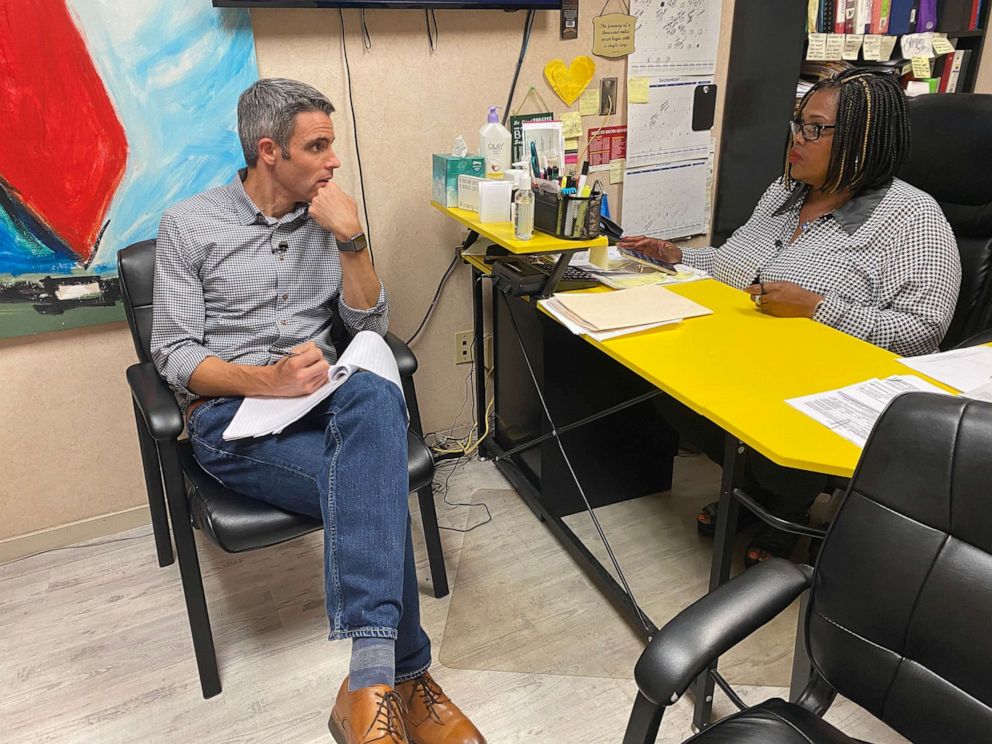 PHOTO: Shannon Brewer, director of Jackson Women's Health since 2011, monitors security at the facility and compliance with Mississippi's strict abortion restrictions.