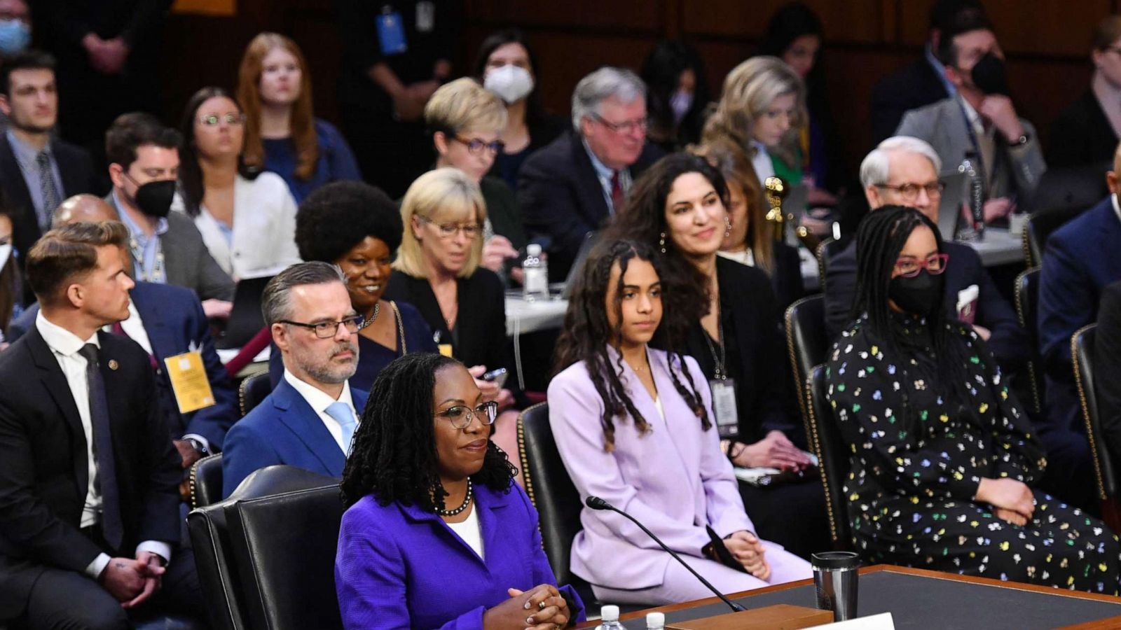 PHOTO: Judge Ketanji Brown Jackson arrives for her nomination hearing to be an associated justice on the US Supreme Court in Washington, D.C on March 21, 2022.