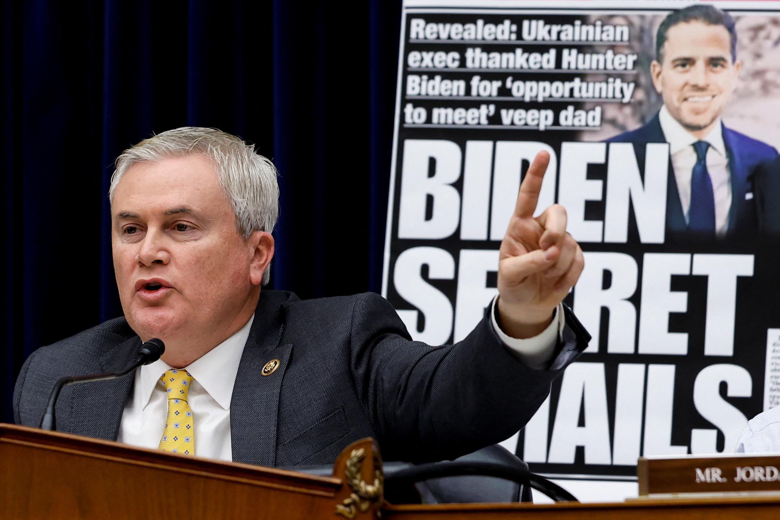 PHOTO: In this Feb. 8, 2023, file photo, U.S. House Oversight and Accountability Committee Chairman Representative James Comer attends the committee's hearing about Twitter's handling of a 2020 New York Post story about Hunter Biden, in Washington, D.C.