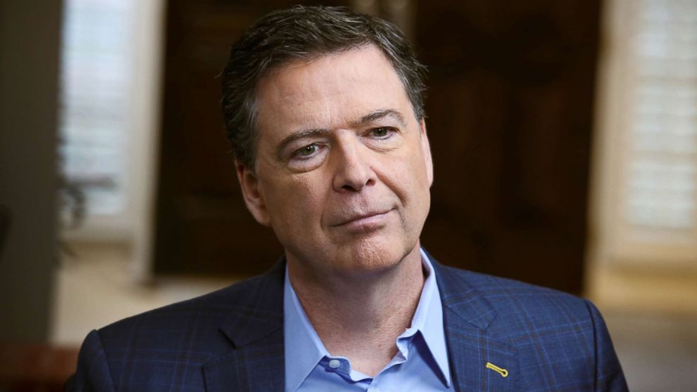 PHOTO: George Stephanopoulos sits down with former FBI director James Comey for an exclusive interview that will air during a primetime "20/20" special on Sunday, April 15, 2018 on the ABC Television Network.  
