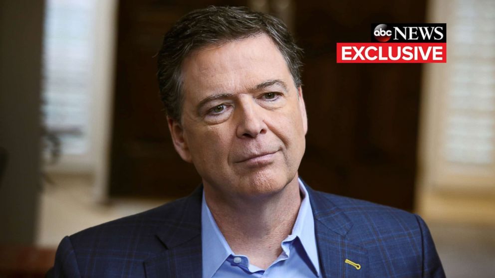 PHOTO: ABC News Chief Anchor George Stephanopoulos sits down with former FBI director James Comey for an exclusive interview that will air during a primetime "20/20" special on Sunday, April 15, 2018 on the ABC Television Network.