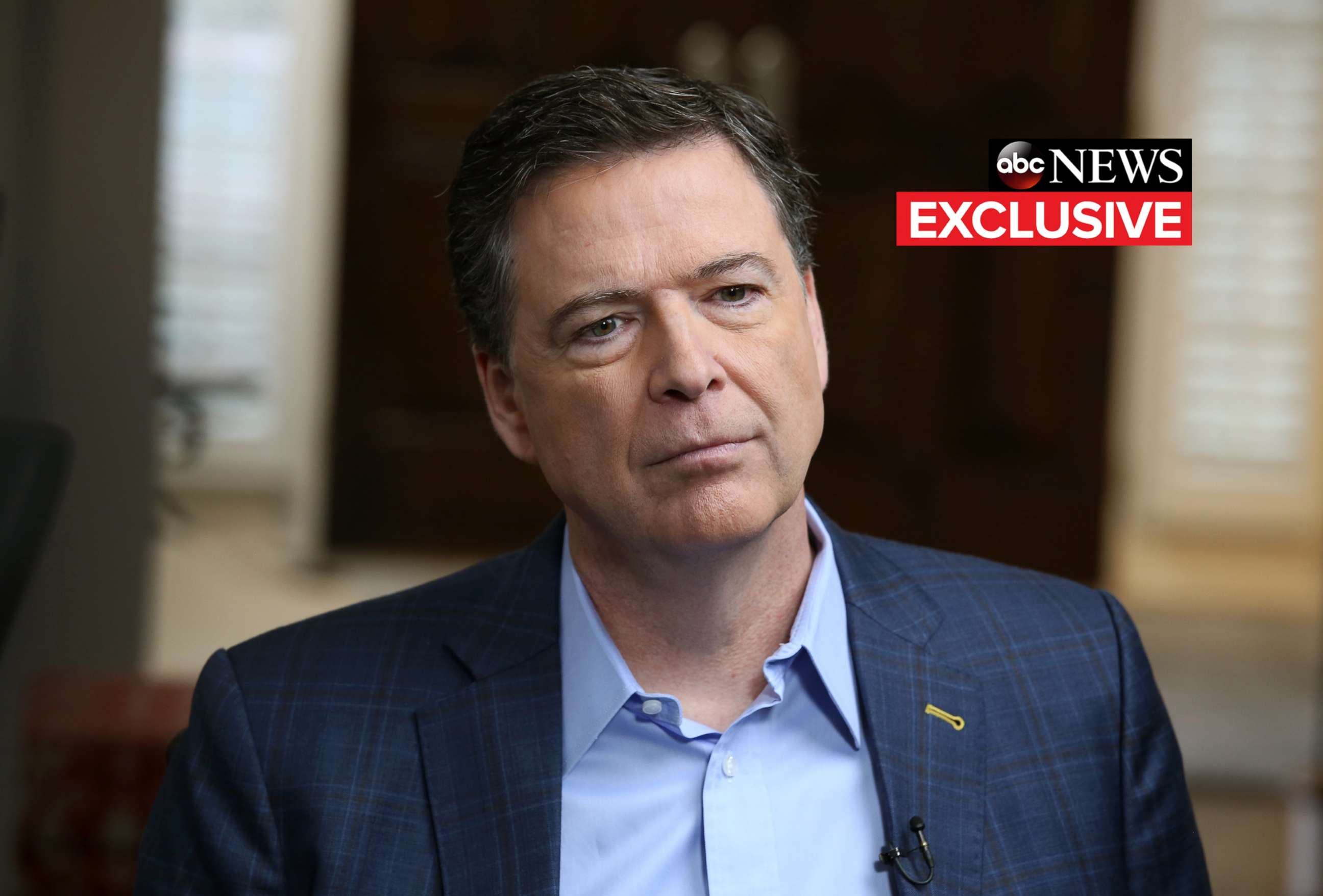 PHOTO: ABC News Chief Anchor George Stephanopoulos sits down with former FBI director James Comey for an exclusive interview that will air during a primetime "20/20" special on Sunday, April 15, 2018 on the ABC Television Network.