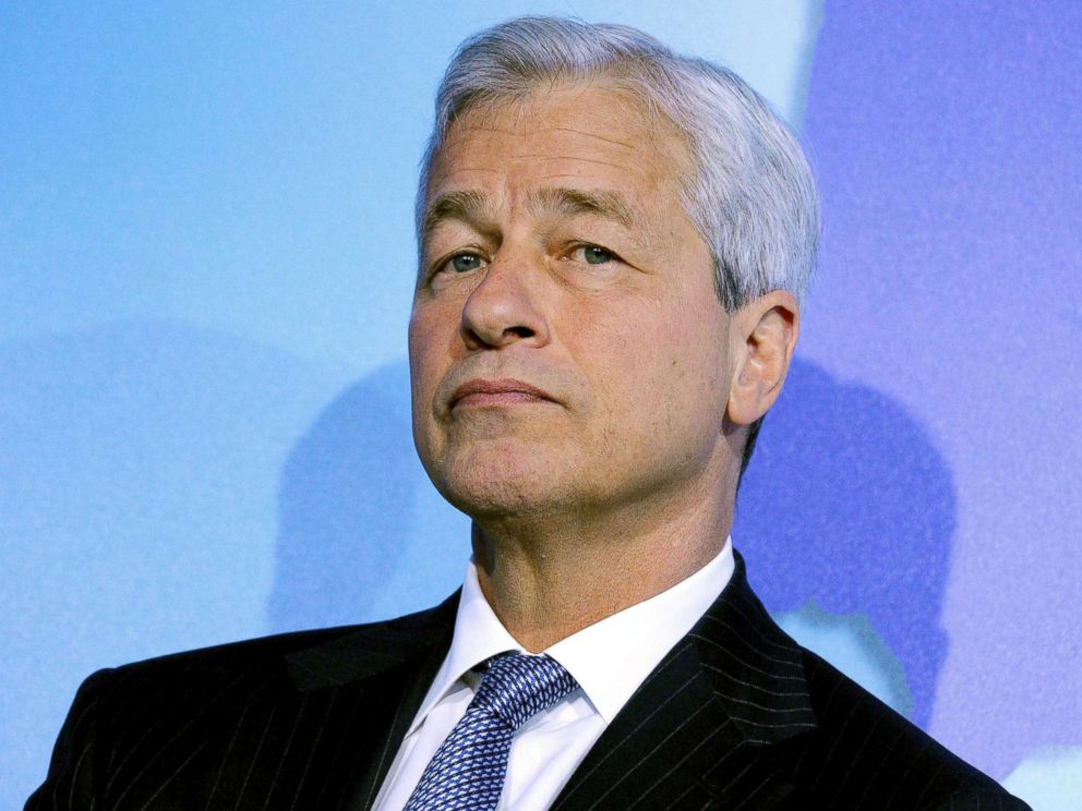PHOTO: In this photo taken on July 11, 2017, Jamie Dimon, CEO of JP Morgan Chases, attends a session of the international financial forum of Paris Europlace in Paris.