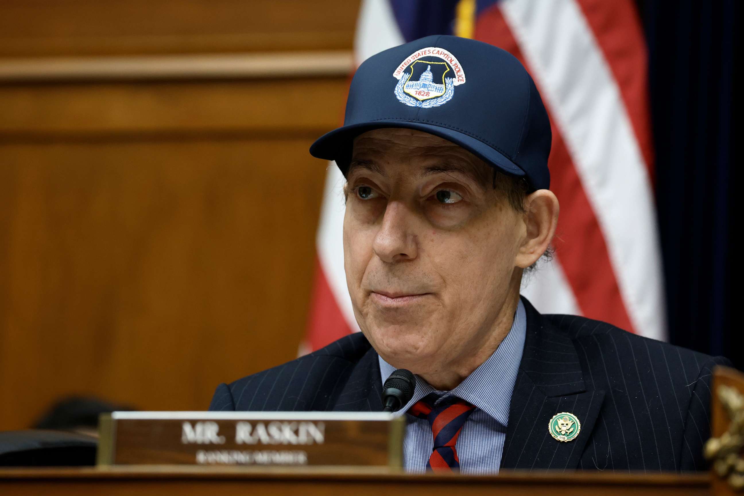 PHOTO: Rep. Jamie Raskin delivers remarks during a hearing in the Rayburn House Office Building on Feb. 1, 2023 in Washington, DC.