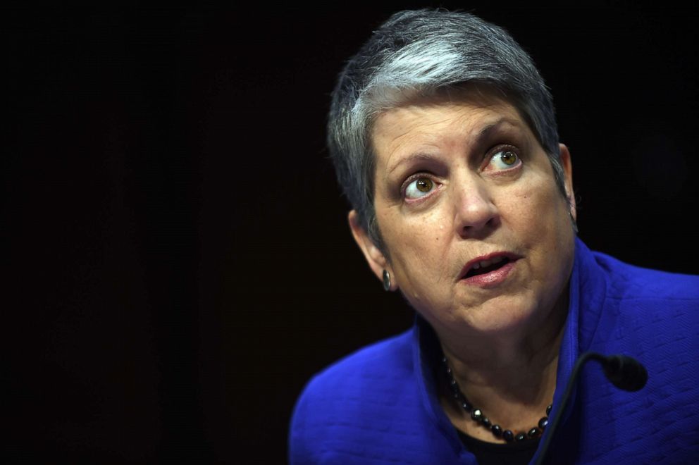 PHOTO: Janet Napolitano, president of the University of California, speaks during a hearing, July 29, 2015 in Washington.