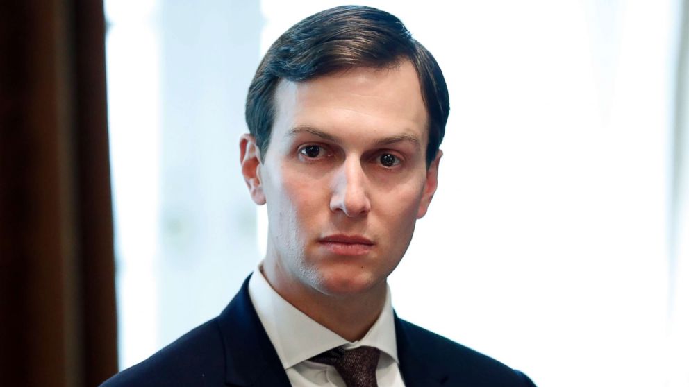 White House Senior Adviser Jared Kushner listens as President Donald Trump speaks during a meeting in the Cabinet Room of the White House in Washington, Sept. 12, 2017.