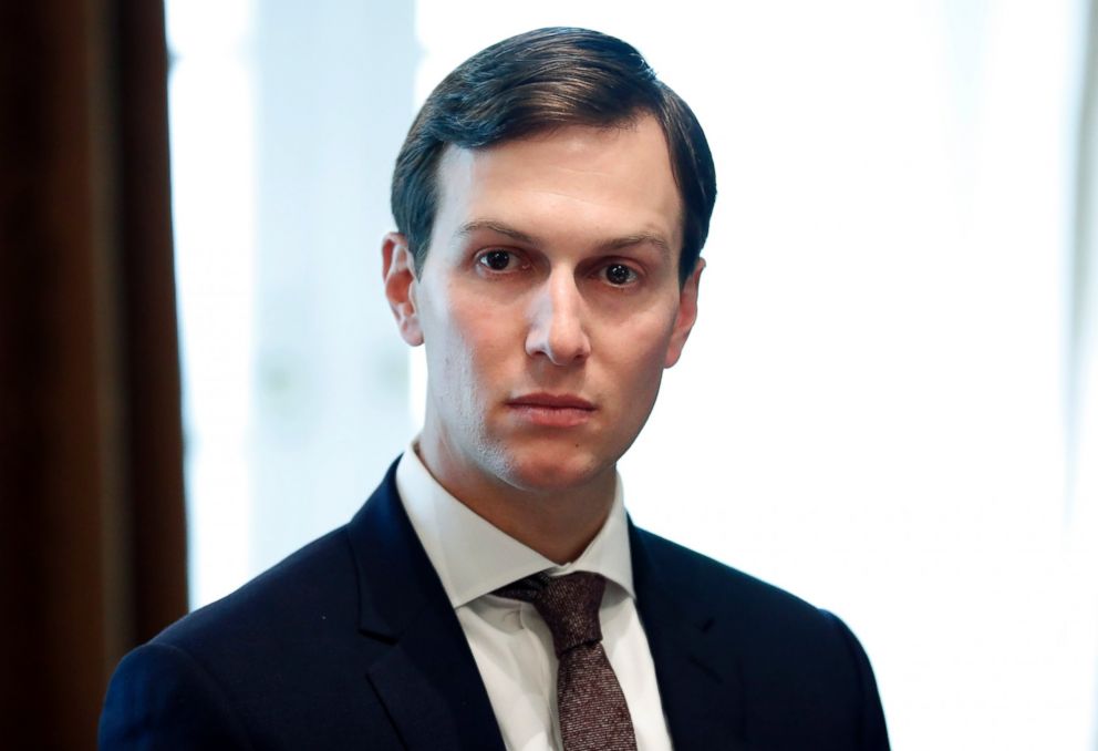 PHOTO: White House Senior Adviser Jared Kushner listens as President Donald Trump speaks during a meeting with Malaysian Prime Minister Najib Razak in the Cabinet Room of the White House in Washington, Sept. 12, 2017.