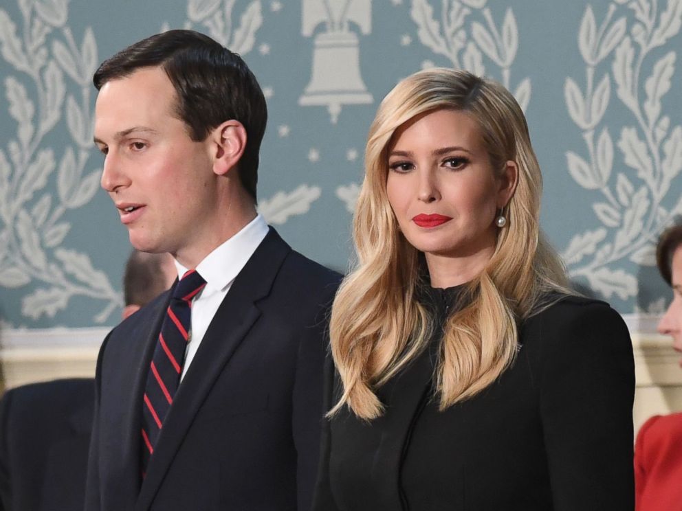 PHOTO: Ivanka Trump and husband Jared Kushner arrive to the State of the Union address at the U.S. Capitol in Washington, Feb. 5, 2019.