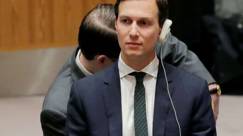 PHOTO: White House senior adviser Jared Kushner attends a Security Council meeting on the situation in the Middle East at the United Nations in New York, Feb. 20, 2018.