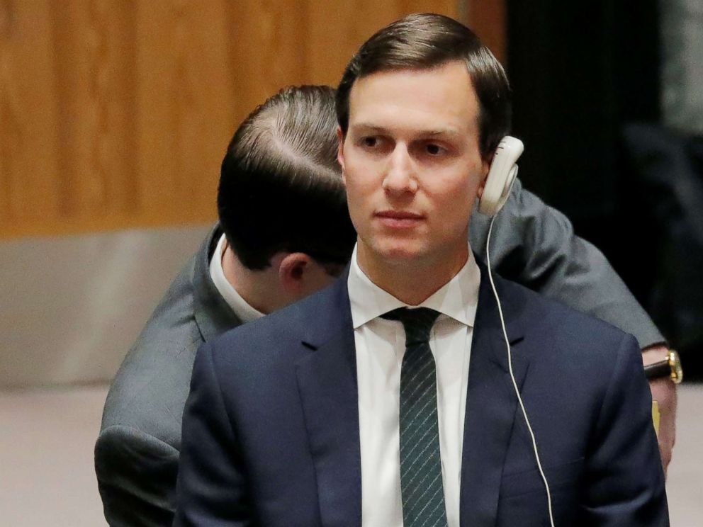 PHOTO: White House senior adviser Jared Kushner attends a Security Council meeting on the situation in the Middle East at the United Nations in New York, Feb. 20, 2018.