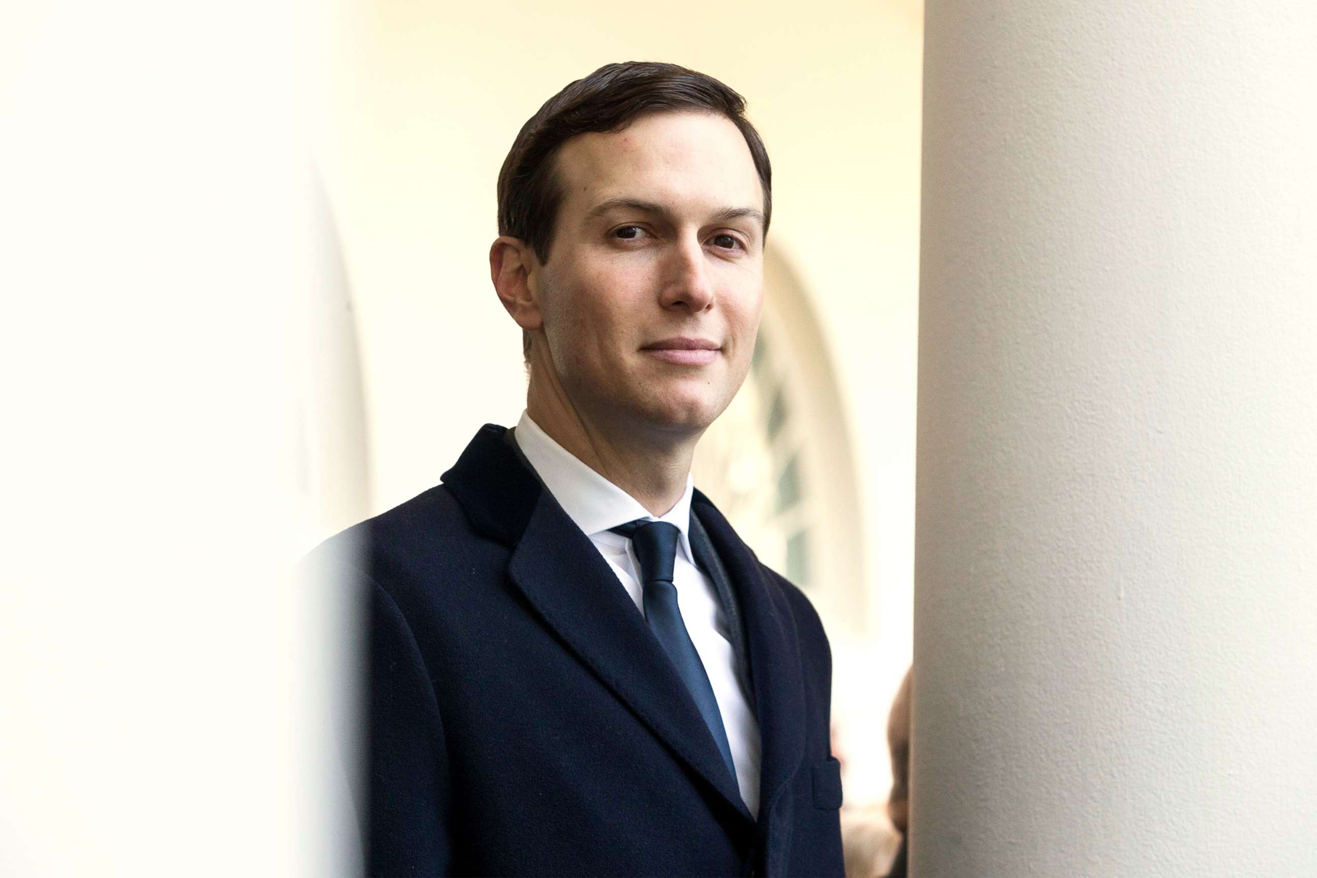 PHOTO: Senior Advisor to President Donald J. Trump Jared Kushner waits for President Trump to deliver remarks in the Rose Garden of the White House in Washington, D.C., Jan. 25, 2019. 