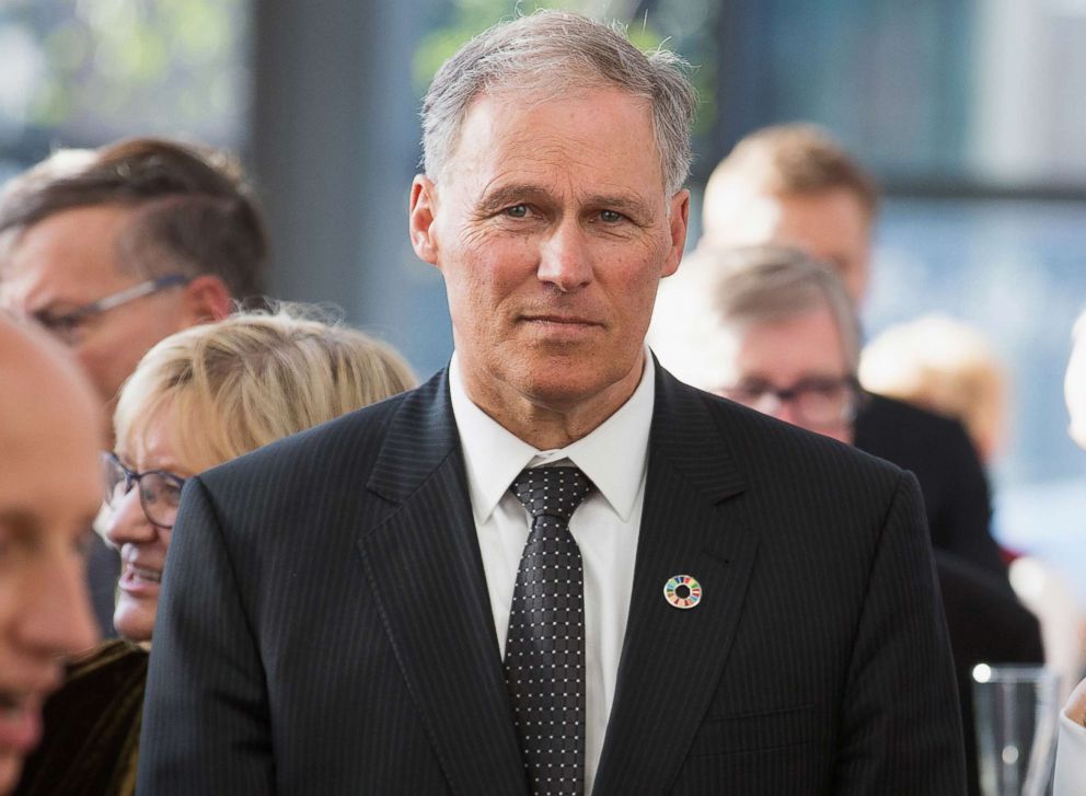 PHOTO: Washington Governor Jay Inslee chairs the Democratic Governors Association. Gov. Inslee attends a reception May 4, 2018 in Seattle, Washington. 